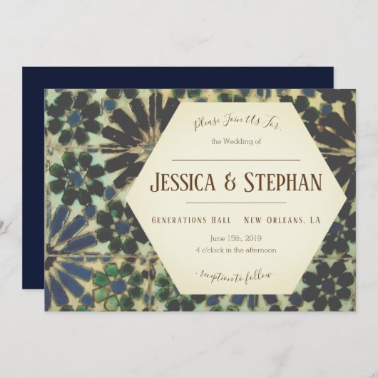 Uitnodiging tot uitzending van het oude blauwe til (Voorkant / Achterkant)