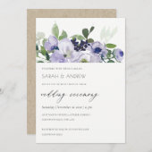 Uitnodiging tot uitzending van het Paarse bruisend (Voorkant / Achterkant)