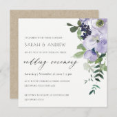 Uitnodiging tot uitzending van het Paarse bruisend (Voorkant / Achterkant)