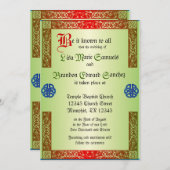 Uitnodiging tot uitzending van het renaissance Wed (Voorkant / Achterkant)