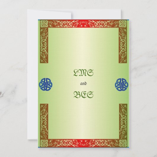 Uitnodiging tot uitzending van het renaissance Wed (Achterkant)