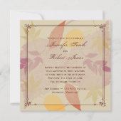 Uitnodiging tot uitzending van het Rustic Fall Lea (Voorkant)