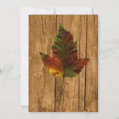 Uitnodiging tot uitzending van het Rustic Fall Lea (Achterkant)