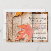 Uitnodiging tot uitzending van het Rustic Fall Lea (Achterkant)