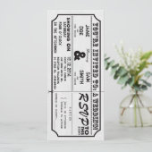  uitnodiging tot uitzending van het Ticket Wedding (Staand voorkant)