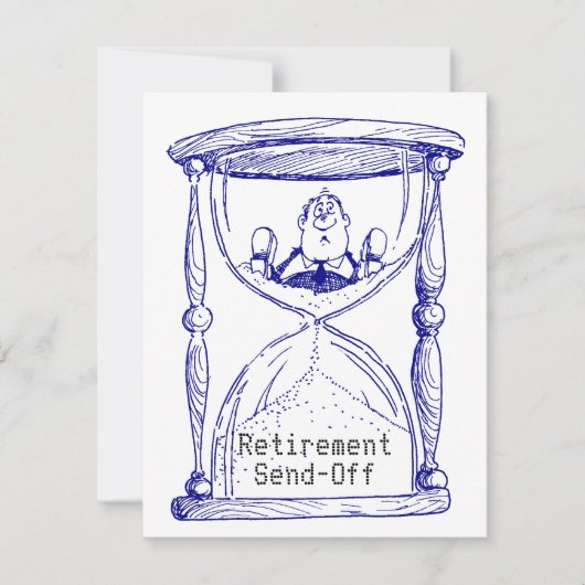 Uitnodiging tot uitzending van huuraglas met lege  (Voorkant)