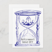 Uitnodiging tot uitzending van huuraglas met lege  (Voorkant / Achterkant)