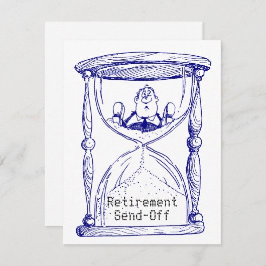 Uitnodiging tot uitzending van huuraglas met lege  (Voorkant / Achterkant)