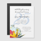 Uitnodiging tot uitzending van Jubileum voor het m Magnetische Uitnodiging (Voorkant / Achterkant)