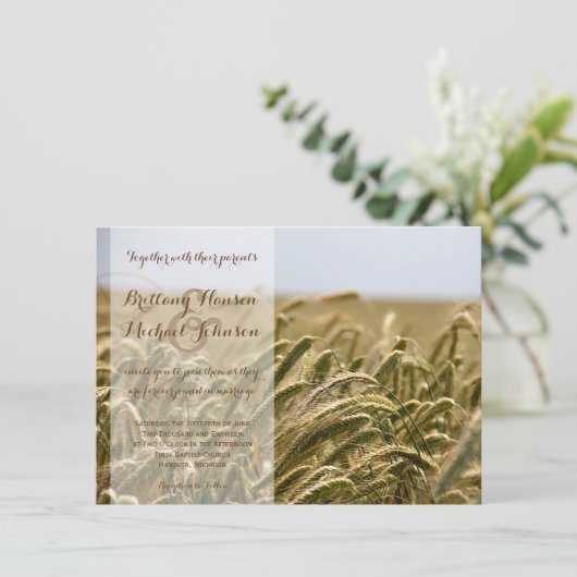 Uitnodiging tot uitzending van langlopende Boerder (Staand voorkant)