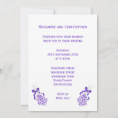 Uitnodiging tot uitzending van lavender Wedding (Achterkant)