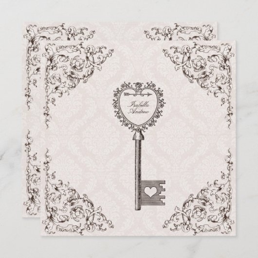 Uitnodiging tot uitzending van liefdesweddenschap (Voorkant / Achterkant)