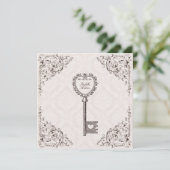 Uitnodiging tot uitzending van liefdesweddenschap (Staand voorkant)