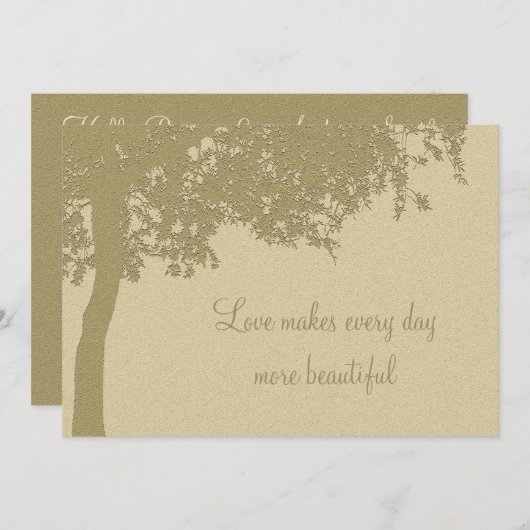 Uitnodiging tot uitzending van persoonlijke avonde (Voorkant / Achterkant)