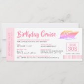 Uitnodiging tot uitzending van persoonlijke Birthd (Voorkant)