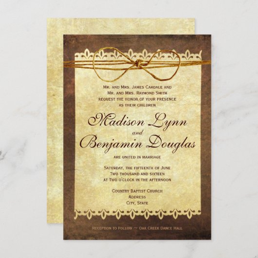 Uitnodiging tot uitzending van  ridder (Voorkant / Achterkant)