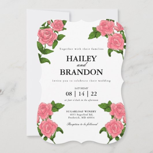 Uitnodiging tot uitzending van Rozen (Voorkant)