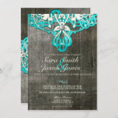 Uitnodiging tot uitzending van Rustic Barn Wedding (Voorkant / Achterkant)