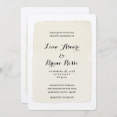 Uitnodiging tot uitzending van Rustic Pen & Ink Sc (Voorkant / Achterkant)