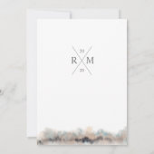 Uitnodiging tot uitzending van Rustige waterverf m (Achterkant)