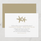 Uitnodiging tot uitzending van Starfish Pair Weddi (Voorkant / Achterkant)