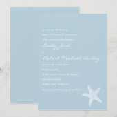 Uitnodiging tot uitzending van Starfish Wedding (Voorkant / Achterkant)