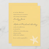 Uitnodiging tot uitzending van Starfish Wedding (Voorkant / Achterkant)