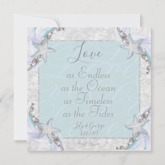 Uitnodiging tot uitzending van Starfish Wedding (Achterkant)