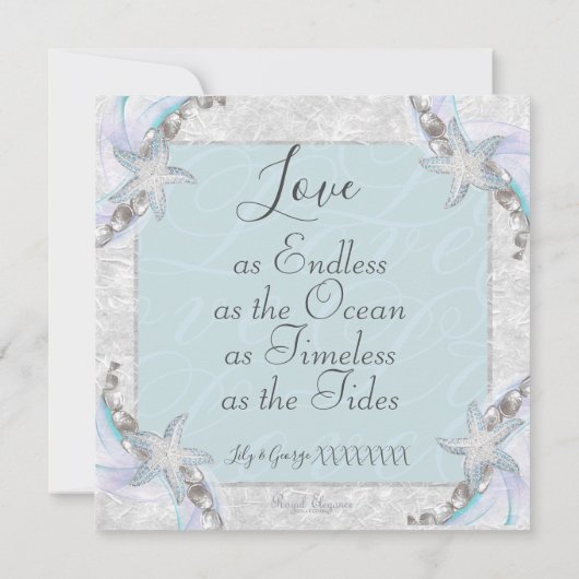 Uitnodiging tot uitzending van Starfish Wedding (Achterkant)