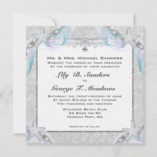 Uitnodiging tot uitzending van Starfish Wedding (Voorkant)