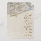 Uitnodiging tot uitzending van Starfish Wedding (Voorkant / Achterkant)