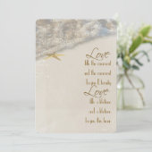 Uitnodiging tot uitzending van Starfish Wedding (Staand voorkant)