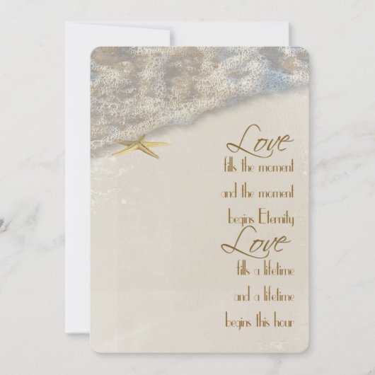 Uitnodiging tot uitzending van Starfish Wedding (Voorkant)