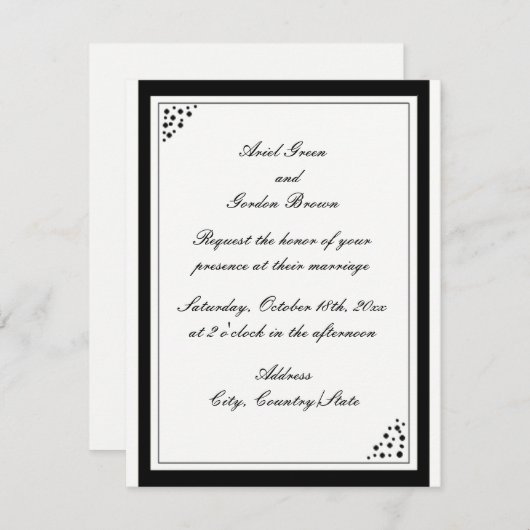 Uitnodiging tot uitzending van Stippen over de Zwa (Voorkant / Achterkant)