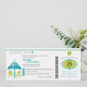 Uitnodiging tot uitzending van tropische instapkaa (Staand voorkant)