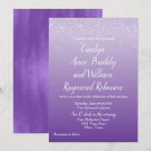Uitnodiging tot uitzending van ultraviolet huwelij (Voorkant / Achterkant)