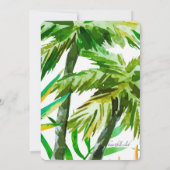 Uitnodiging tot uitzetting over tropische vogelwed (Achterkant)