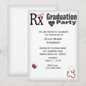 Uitnodiging tot urse Graduation Party (Voorkant / Achterkant)