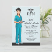 Uitnodiging tot urse Graduation Party (Staand voorkant)