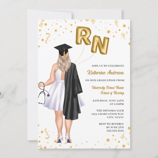 Uitnodiging tot urse Graduation Party (Voorkant)