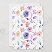 Uitnodiging tot urse Graduation Party Spring Flora (Achterkant)