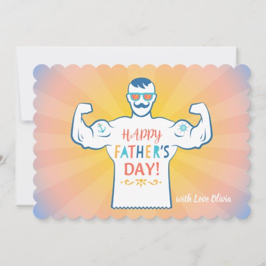 uitnodiging tot Vaderdag. (Voorkant)