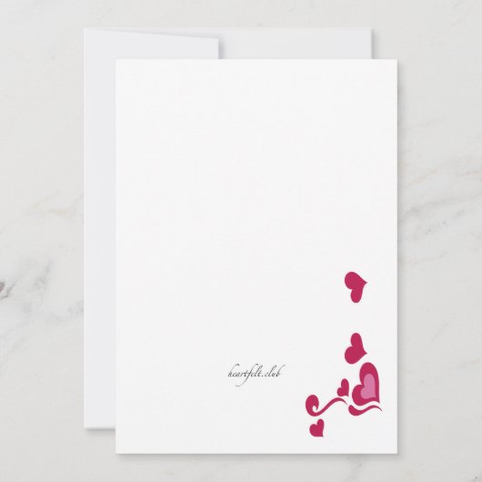 Uitnodiging tot Valentijn van de partij (Achterkant)