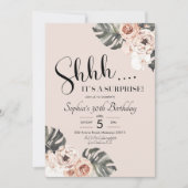 Uitnodiging tot verassing van Tropische Boho Flora (Voorkant)