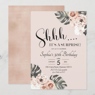 Uitnodiging tot verassing van Tropische Boho Flora