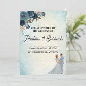 Uitnodiging tot verf-kleurenhuwelijk (Staand voorkant)