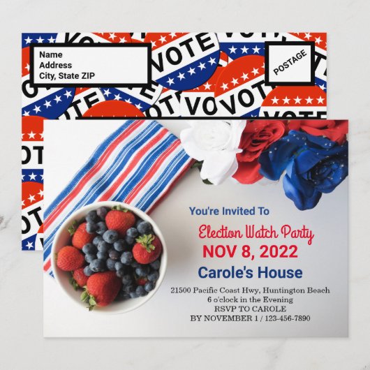 Uitnodiging tot verkiezing nachtwacht (Voorkant / Achterkant)