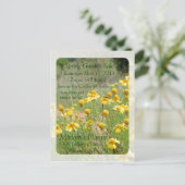 Uitnodiging tot verkoop in de tuin (Staand voorkant)