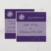 Uitnodiging tot verloving voor de bruiloft van de  (Voorkant / Achterkant)