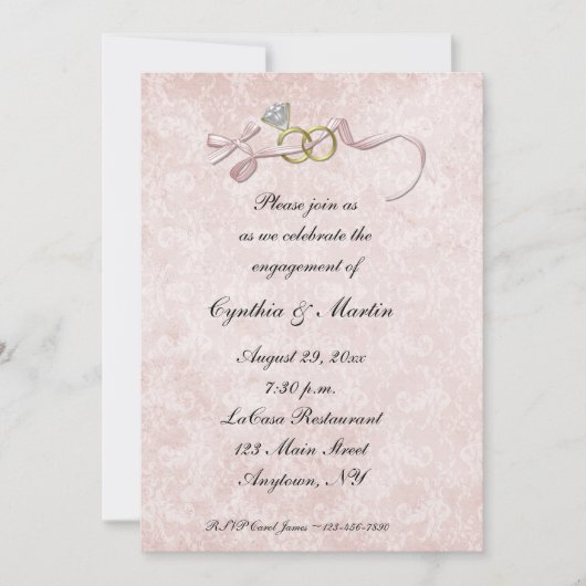 Uitnodiging tot Verloving voor weduwen (Voorkant)